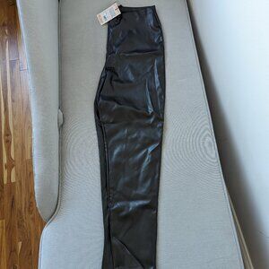 Faux Black Leather Leggings NEW!!!